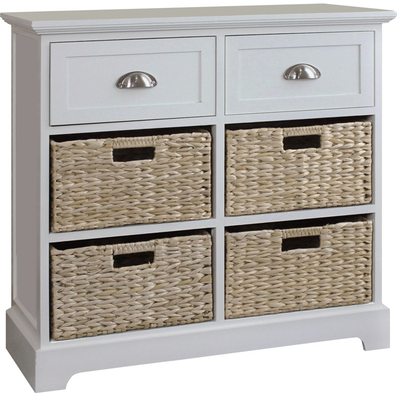 Beachcrest Home Fleming 2 Drawer 4 Basket Chest & Reviews Wayfair